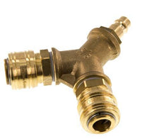Brass DN 7.2 (Euro) Air Coupling 2-way 038