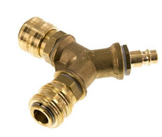Brass DN 7.2 (Euro) Air Coupling 2-way 038