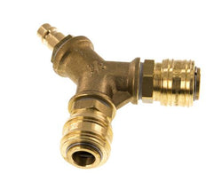 Brass DN 7.2 (Euro) Air Coupling 2-way 038
