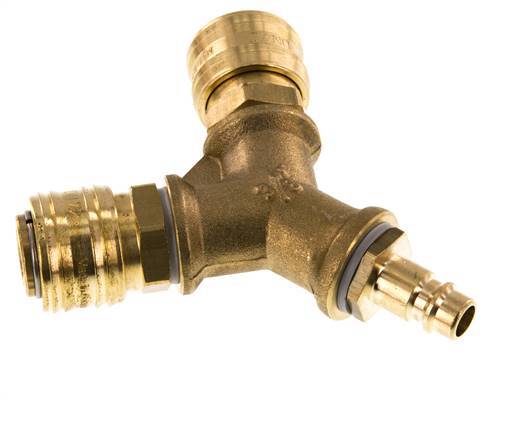Brass DN 7.2 (Euro) Air Coupling 2-way 038