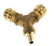 Brass DN 7.2 (Euro) Air Coupling 2-way 038