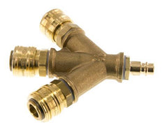 Brass DN 7.2 (Euro) Air Coupling 3-way 038