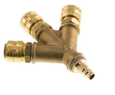 Brass DN 7.2 (Euro) Air Coupling 3-way 038