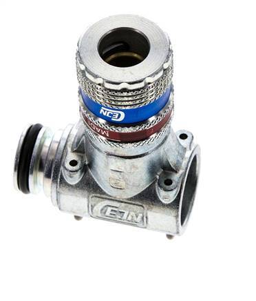 Steel DN 7.6 (7.2 Euro) Safety Air Coupling Socket CEJN Expansion Unit