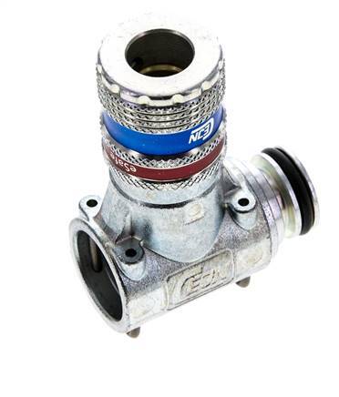 Steel DN 7.6 (7.2 Euro) Safety Air Coupling Socket CEJN Expansion Unit