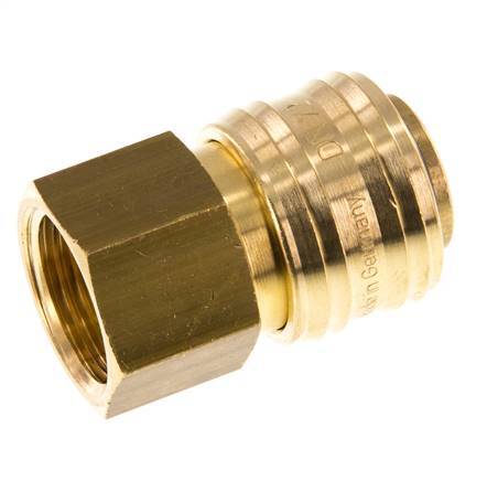 Brass DN 7.2 (Euro) Air Coupling Socket G 1/2 inch Female