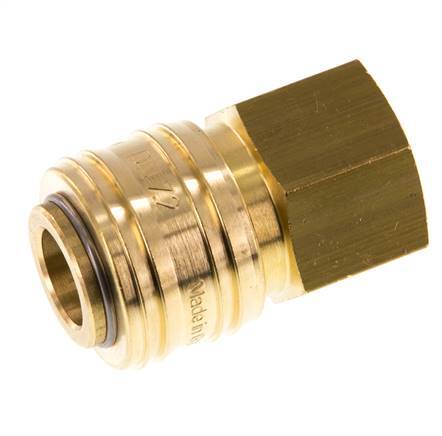 Brass DN 7.2 (Euro) Air Coupling Socket G 1/2 inch Female