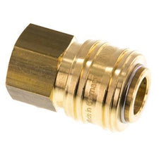 Brass DN 7.2 (Euro) Air Coupling Socket G 1/4 inch Female