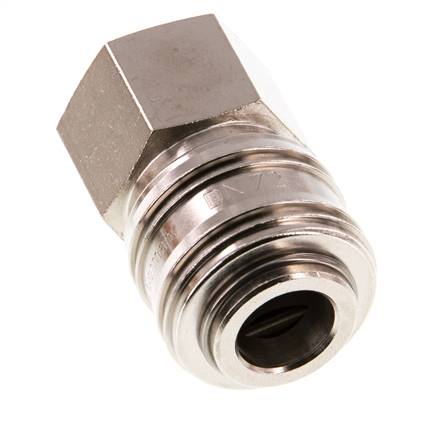 Nickel-plated Brass DN 7.2 (Euro) Air Coupling Socket G 1/2 inch Female