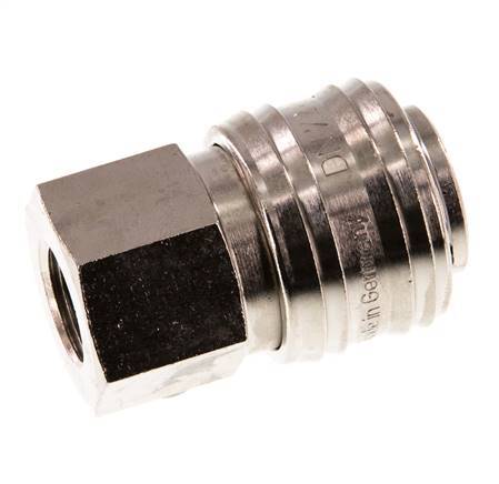 Nickel-plated Brass DN 7.2 (Euro) Air Coupling Socket G 1/4 inch Female