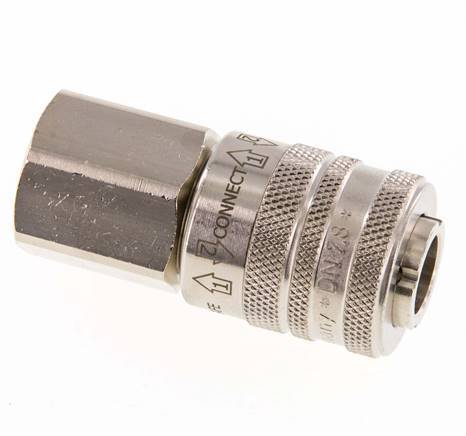 Nickel-plated Brass DN 7.8 Safety Air Coupling Socket G 1/2 inch Female