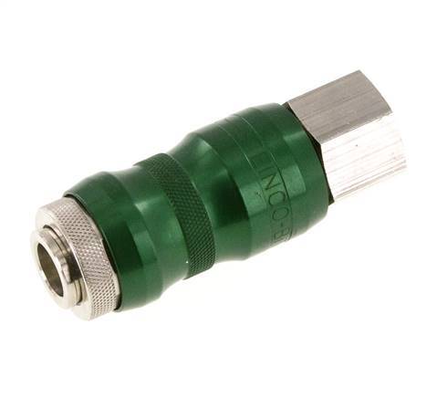 Nickel-plated Brass DN 7.8 Safety Air Coupling Socket with Slide Sleeve G 1/2 inch Female