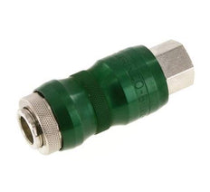 Nickel-plated Brass DN 7.8 Safety Air Coupling Socket with Slide Sleeve G 1/4 inch Female