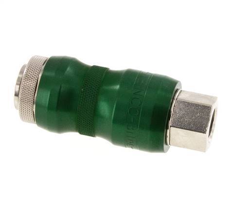 Nickel-plated Brass DN 7.8 Safety Air Coupling Socket with Slide Sleeve G 1/4 inch Female