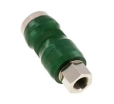 Nickel-plated Brass DN 7.8 Safety Air Coupling Socket with Slide Sleeve G 1/4 inch Female