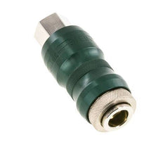 Nickel-plated Brass DN 7.8 Safety Air Coupling Socket with Slide Sleeve G 3/8 inch Female