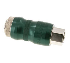 Nickel-plated Brass DN 7.8 Safety Air Coupling Socket with Slide Sleeve G 3/8 inch Female