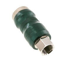 Nickel-plated Brass DN 7.8 Safety Air Coupling Socket with Slide Sleeve G 3/8 inch Female