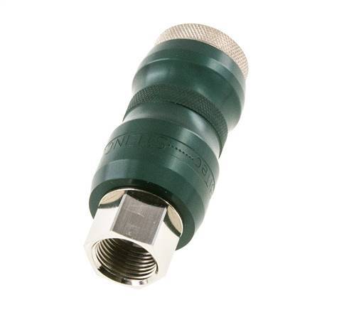 Nickel-plated Brass DN 7.8 Safety Air Coupling Socket with Slide Sleeve G 3/8 inch Female