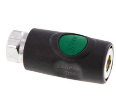 Composite material DN 7.4 Safety Air Coupling Socket with Push Button G 1/4 inch Female