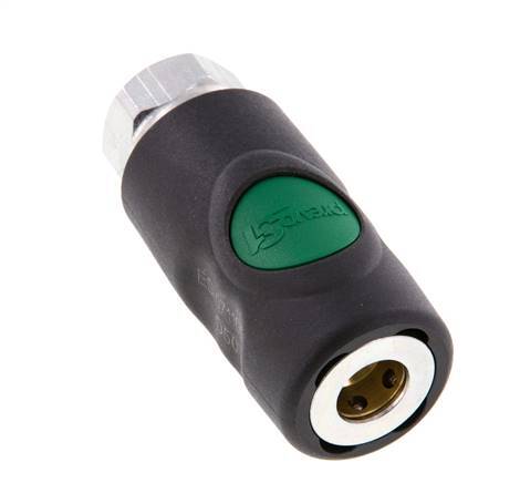 Composite material DN 7.4 Safety Air Coupling Socket with Push Button G 1/4 inch Female