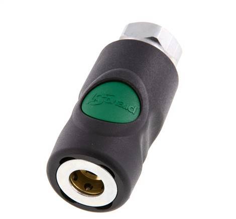 Composite material DN 7.4 Safety Air Coupling Socket with Push Button G 1/4 inch Female