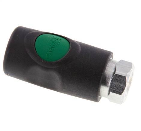 Composite material DN 7.4 Safety Air Coupling Socket with Push Button G 1/4 inch Female