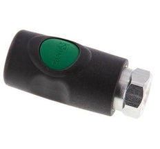 Composite material DN 7.4 Safety Air Coupling Socket with Push Button G 1/4 inch Female