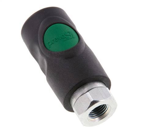 Composite material DN 7.4 Safety Air Coupling Socket with Push Button G 1/4 inch Female