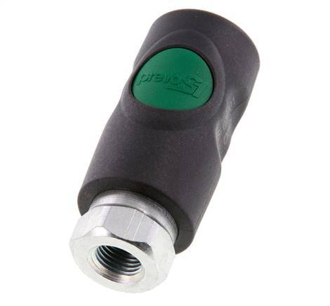 Composite material DN 7.4 Safety Air Coupling Socket with Push Button G 1/4 inch Female