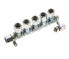 Steel DN 7.2 (Euro) Air Coupling Socket G 1/2 inch Female 5-way