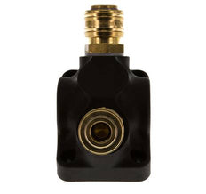 Brass/plastic DN 7.2 (Euro) Air Coupling Socket G 1/2 inch Female Wall-Mount 2-way