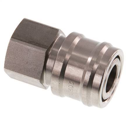 Stainless steel DN 7.2 (Euro) Air Coupling Socket G 1/2 inch Female