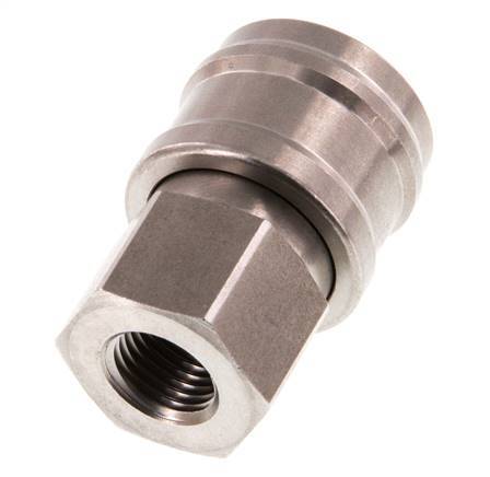 Stainless steel DN 7.2 (Euro) Air Coupling Socket G 1/4 inch Female