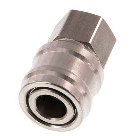Stainless steel DN 7.2 (Euro) Air Coupling Socket G 3/8 inch Female Double Shut-Off