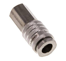 Stainless steel DN 7.8 Air Coupling Socket G 3/8 inch Female Double Shut-Off