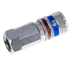 Steel/brass DN 7.6 (7.2 Euro) Safety Air Coupling Socket G 3/8 inch Female