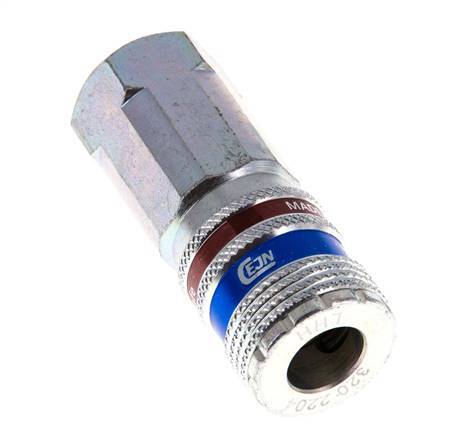 Steel/brass DN 7.6 (7.2 Euro) Safety Air Coupling Socket G 3/8 inch Female