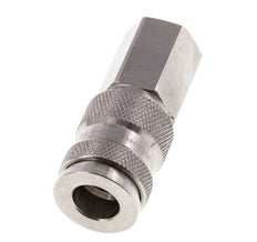 Stainless Steel 316L DN 7.8 Air Coupling Socket G 1/4 inch Female Double Shut-Off