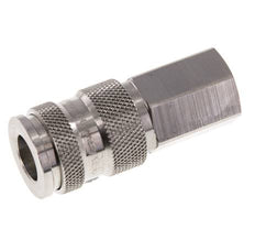 Stainless Steel 316L DN 7.8 Air Coupling Socket G 1/4 inch Female Double Shut-Off
