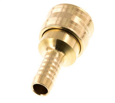 Brass DN 7.2 (Euro) Air Coupling Socket 10 mm Hose Pillar