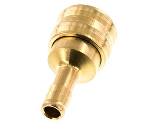 Brass DN 7.2 (Euro) Air Coupling Socket 9 mm Hose Pillar