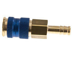 Brass DN 7.2 (Euro) Blue-Coded Air Coupling Socket 9 mm Hose Pillar