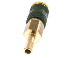 Brass DN 7.2 (Euro) Green-Coded Air Coupling Socket 9 mm Hose Pillar