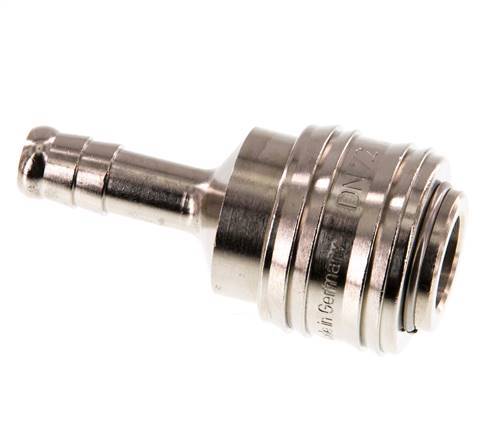 Nickel-plated Brass DN 7.2 (Euro) Air Coupling Socket 8 mm Hose Pillar