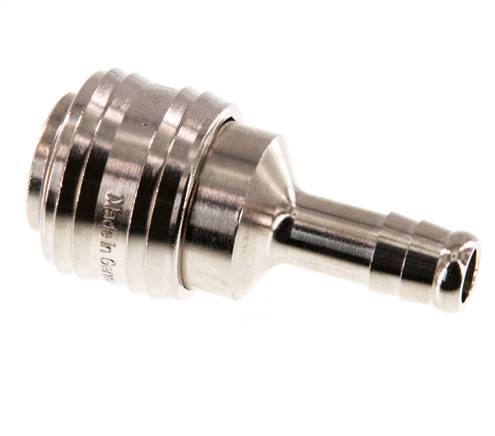 Nickel-plated Brass DN 7.2 (Euro) Air Coupling Socket 9 mm Hose Pillar