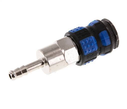 Nickel-plated Brass DN 7.8 Air Coupling Socket 6 mm Hose Pillar