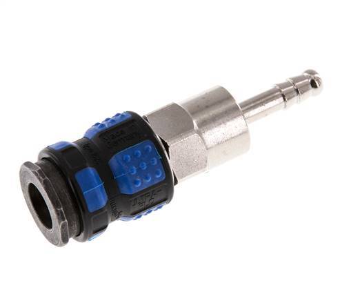 Nickel-plated Brass DN 7.8 Air Coupling Socket 6 mm Hose Pillar