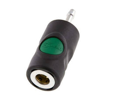 Composite material DN 7.4 Safety Air Coupling Socket with Push Button 6 mm Hose Pillar