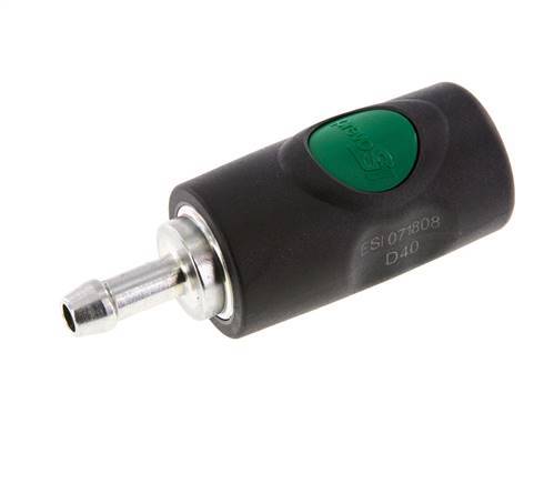 Composite material DN 7.4 Safety Air Coupling Socket with Push Button 8 mm Hose Pillar